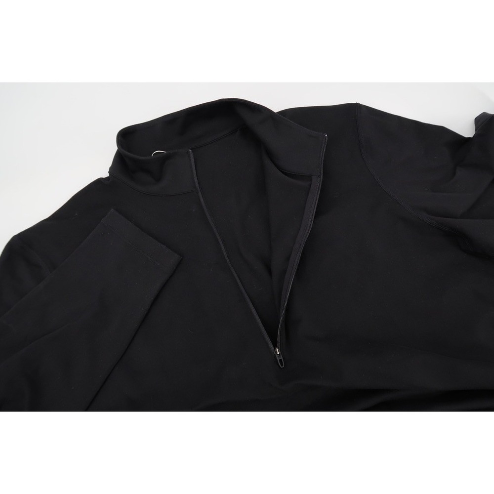 Lululemon Soft Jersey Half Zip Pullover Mens XL Black Performance Long Sleeve